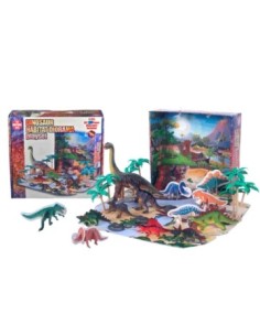 Play Set Habitat Diorama Dinosaurios 22pcs Caja 73121 Tv01