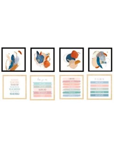 Cuadro 30x30 Madera Sunshine/grey Shadows/vintage 187/156/114/232/217/446/449 Tn02