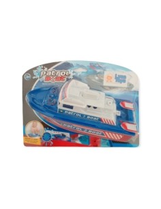 Lancha 20cm Plast.patrol Boat A Pila En Blister 0819c-2816 2816 Lyo01