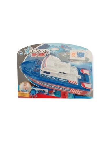 Lancha 20cm Plast.patrol Boat A Pila En Blister 0819c-2816 2816 Lyo01