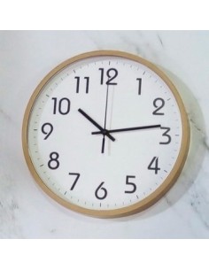 Reloj Pared 29cm Red. Fondo Bco Simil Mad 301841 Pcu01000301841005