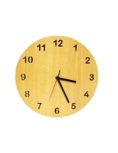 Reloj Pared 28cm Madera Bambu Baja 300419 Pcu01 (b1)