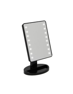 Espejo Cuadrado/oval C/luces Led Carga Usb Y Soporte Plast. Ep17040  Cb-97761 Vgo01 Sf01