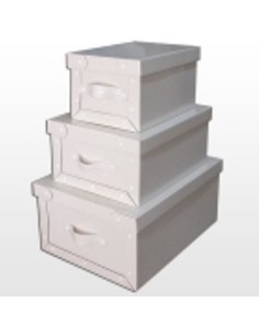 Caja Carton C/manija 32x23x18 Blanca-negra-pastel-kraft Bau59 Bau19 Bau4 Bau1 20/6 Gs02 (b1)