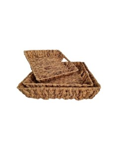 Bandeja 32cm Cuad. Trenzada Fibra P0076 Dec01