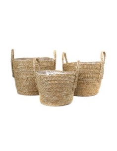 Canasto 30x26cm Mimbre C/manija Nat/ngo Fn2/fn6 Gal01