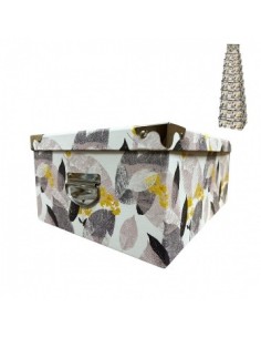 Caja 35x26cm Carton Dec. C/manija Metal Yy1962-c Rod02