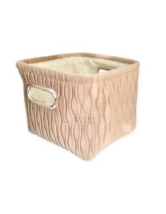 Canasto 24x29 Tela Plush Cuadrado C/manija Ca5314 Pk01