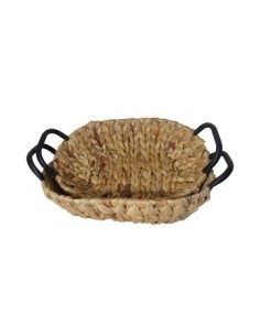 Canasta 40 Cm. Oval C/manija Metal 600670 Pcu01