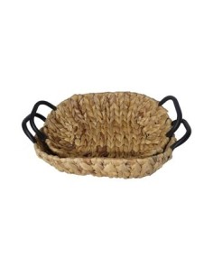 Canasta 34 Cm. Oval C/manija Metal 600670 Pcu01