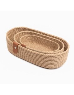 Canastos X3 Yute Oval 30/28/25 93003 Car15