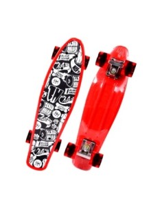 Skate 56cm Corrugado/lija C/soporte Ruedas Aluminio Water Transfer 2206 Lyo01