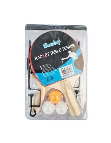 Set Paletas Ping Pong Paletas C/pelotas Y Red En Blister 731358 Pen01