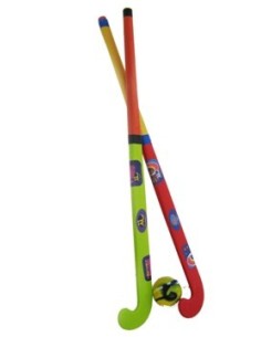 Juego Palos De Hockey C/bocha Y Estuche 429 Moz01 (b12)