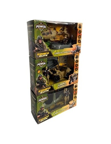 Set Militar C/vehiculo Y Accesorios En Caja 55532 55530 55531 Seb01