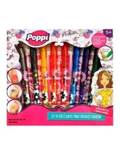 Set Boligrafos P/tatuajes Fashion Poppi 5663 Ims02 Gtm