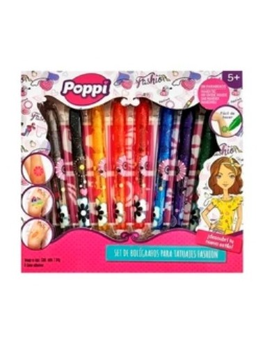 Set Boligrafos P/tatuajes Fashion Poppi 5663 Ims02 Gtm