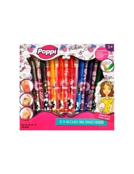 Set Boligrafos P/tatuajes Fashion Poppi 5663 Ims02 Gtm