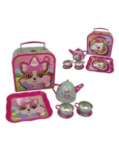 Juego De Te 7 Pzas Valija Simones-unicornio Fl077-si030 Ck01