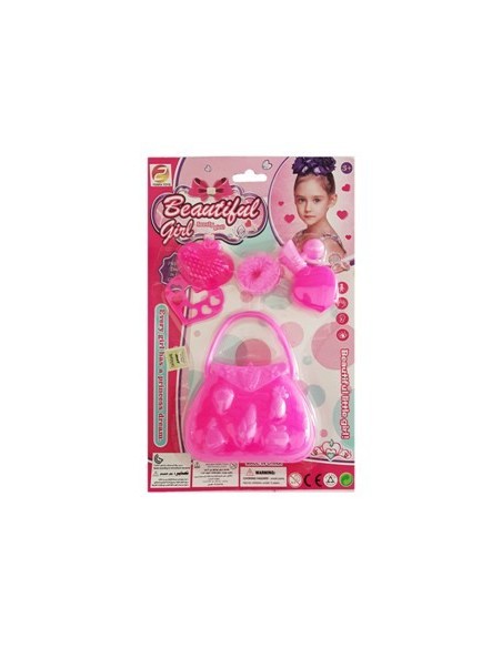 Set Belleza X4pzas Carterita C/acc En Blister Beautiful Girl 60648 50579 Seb01