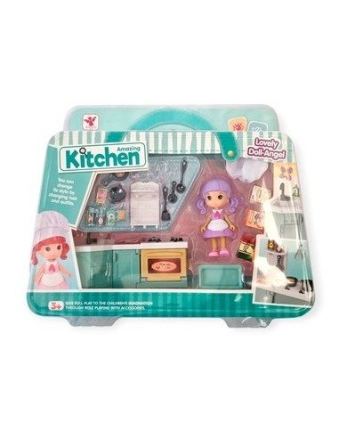 Set Cocina 17pzas C/muneca En Caja Sd22624 Pk01
