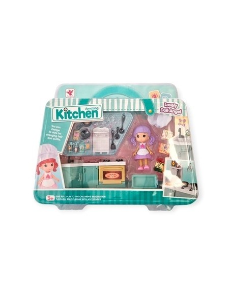 Set Cocina 17pzas C/muneca En Caja Sd22624 Pk01
