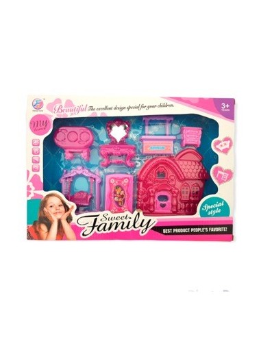 Set Living X7 Pzas Muebles P/munecas En Caja C/visor 52260 Seb01