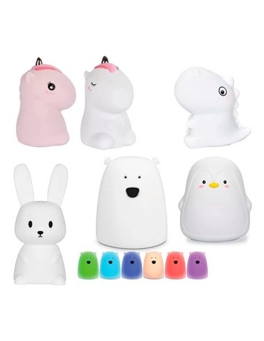 Lampara Velador 17cm Animales  Ll115/ll125/ll127/ll131/ll132 Ck01