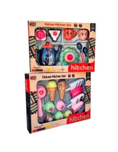 Set Merienda/heladeria 30x23cm En Caja Lk198077 Lk1198072 Ju1054 Ju1053 Pri02