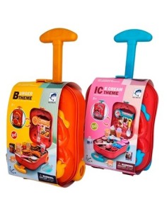 Valija Hamburguesa/helado C/ruedas Ju0001 Ju0002 Pri02