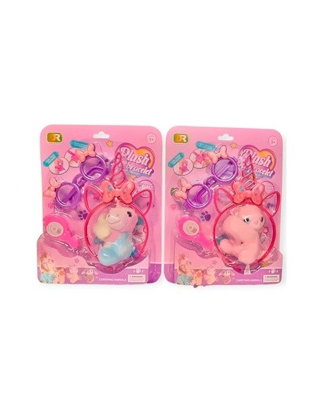 Set Brazalete C/acc. Peluche Unicornio/gatito 80265/80266 Amc01