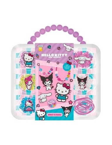 Set P/ Armar Pulseras/collares C/dijes Kitty 19x22x4 5cm Kty09854 Tap02