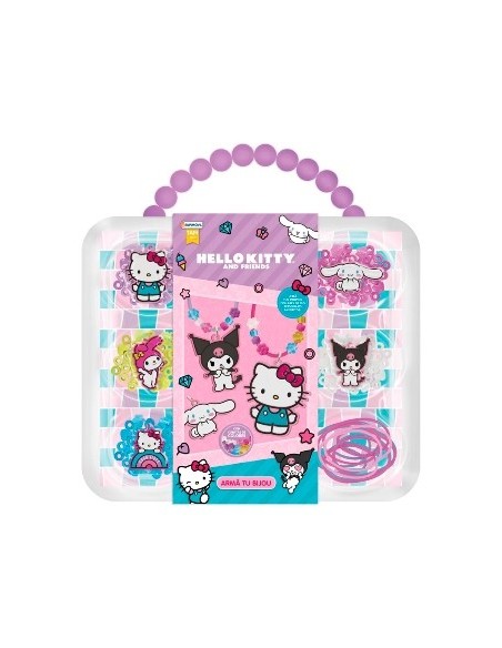 Set P/ Armar Pulseras/collares C/dijes Kitty 19x22x4 5cm Kty09854 Tap02