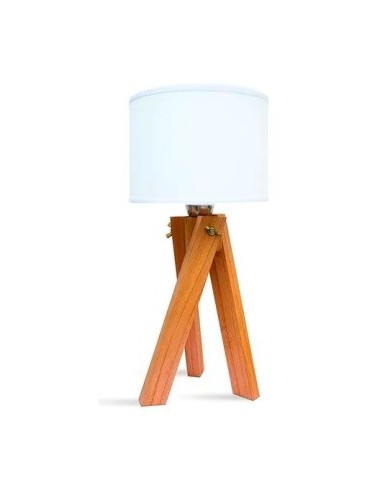 Velador Mesa Nordico Pie Madera Bliss Art05 (m)