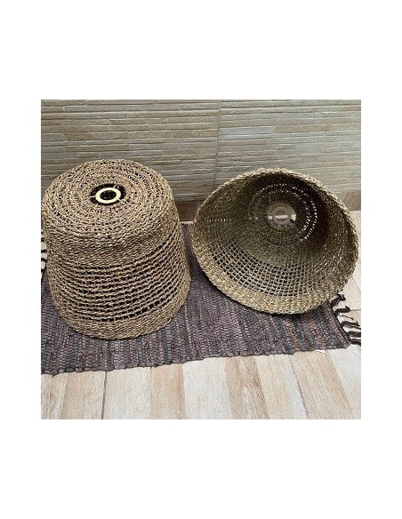 Lampara 45x30cm Seagrass Red  Ts-ls03 Rey03