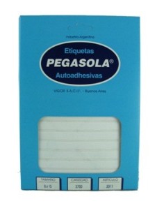 Etiquetas 8x15mm Caja  Art.3011 Pegasola (b100)