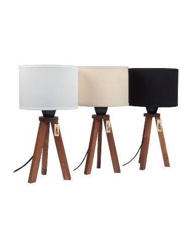 Velador Mesa Pie Madera Tripode Monaco Art05 (m)