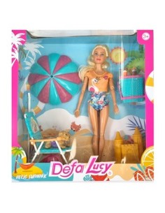 Muneca 30cm Lucy Dia De Playa C/accesorios Sd22354 Pk01