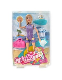 Muneca 30cm Lucy Surfista C/ Accesorios Playa Sd22351 Pk01
