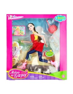 Muneca Gaga Al Aire Libre C/rollers Y Accesorios Sd17149 Pk01