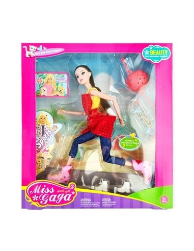 Muneca Gaga Al Aire Libre C/rollers Y Accesorios Sd17149 Pk01