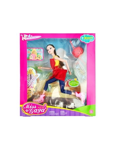Muneca Gaga Al Aire Libre C/rollers Y Accesorios Sd17149 Pk01