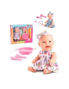 Baby 23cm Bambolinha Cuidados/papinha 743/745 Fema