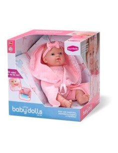 Bebote 34cm Little Dolls Hace Pipi C/chupete Y Mamadera 673 Fema