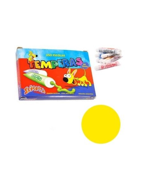 Tempera X10 Amarillo 8ml Senorita 103-04 Fap02 (b40)