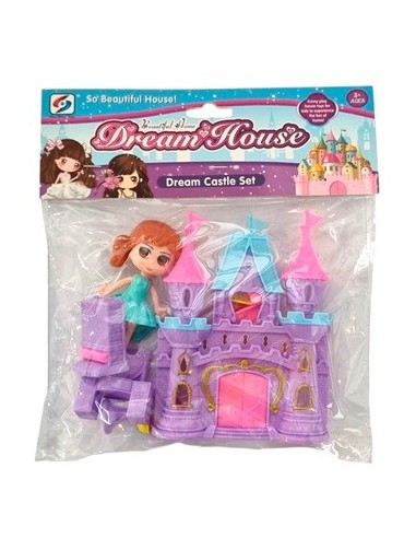 Muneca 9cm C/castillo P/armar Dream House Sd18719z Pk01