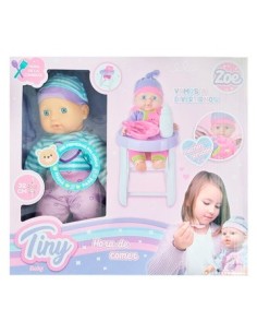 Bebote Zoe Cuerpo Blando Hora De Comer C/sonidos C/accesorios 32cm En Caja Tiny Baby 63308 53733 Seb01