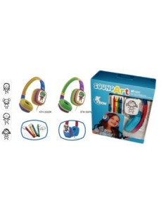 Auricular C/tarjetas Para Pintar Sound Art Xtech Xth-350yl Xth-350or 46075 46076 Nuc01