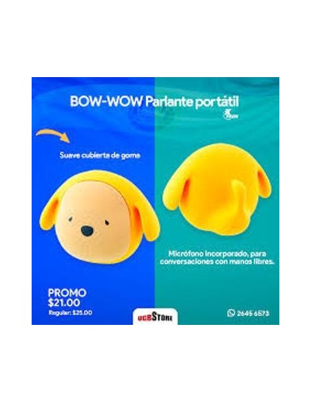 Parlante Portatil Animales Baboom Bow-wow Xts-611 Xts-612 50584 50585 Nuc01