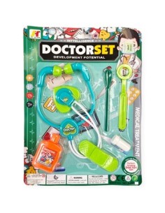 Set Doctor/dentista X6 Pzas Nena/varon En Blister 12218/12224/12220/12225/ab-12219/ab-12225 Go02